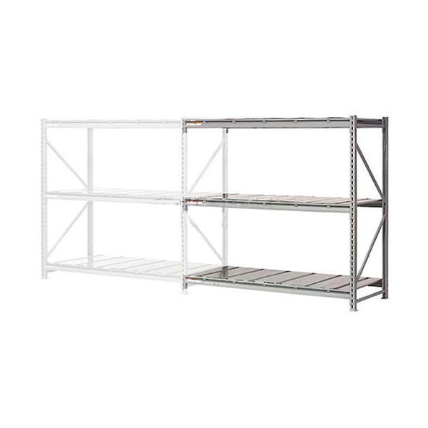 Global Industrial 3 Level, Extra HD Bulk Storage Rack, Steel Deck, Add On, 60inW x 36inD x 96inH 504381 - main